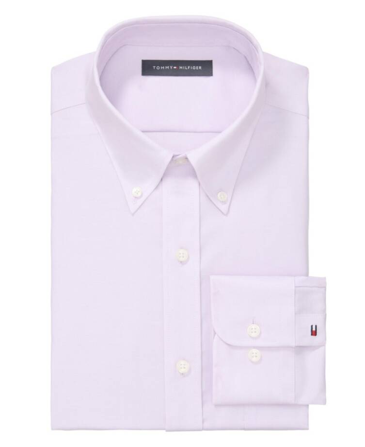 Tommy Hilfiger TH Flex Regular Fit Stretch Oxford Dress Shirt Men's 15.5 32-33