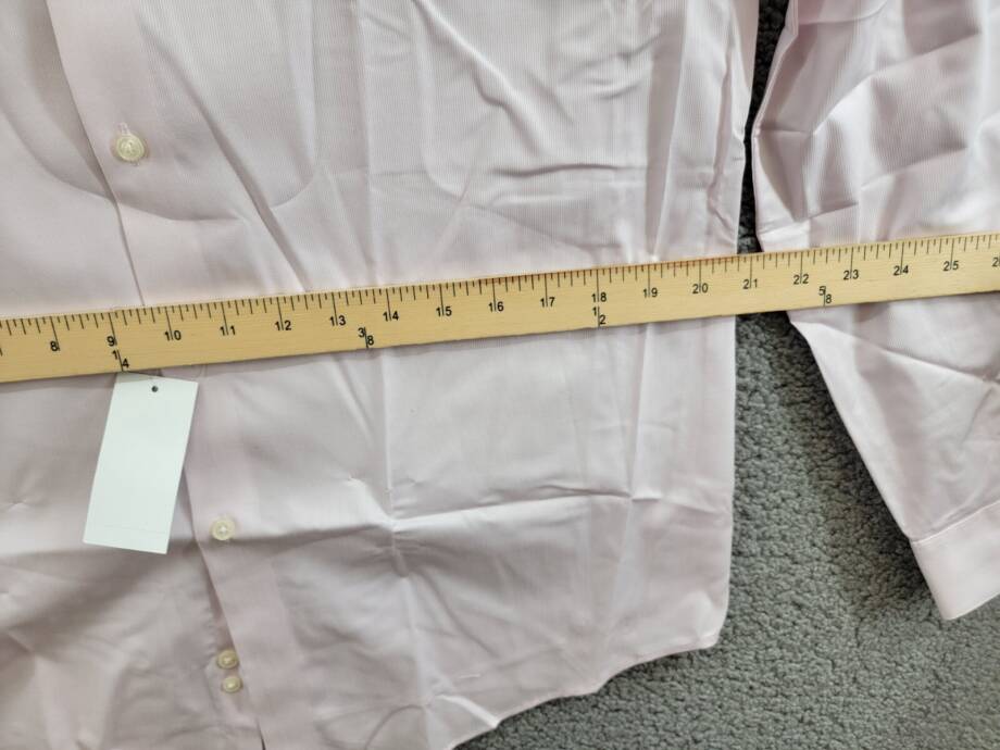 Calvin Klein Steel Plus Regular Fit Modern Pin Cord Dress Shirt Men's 15.5 34-35