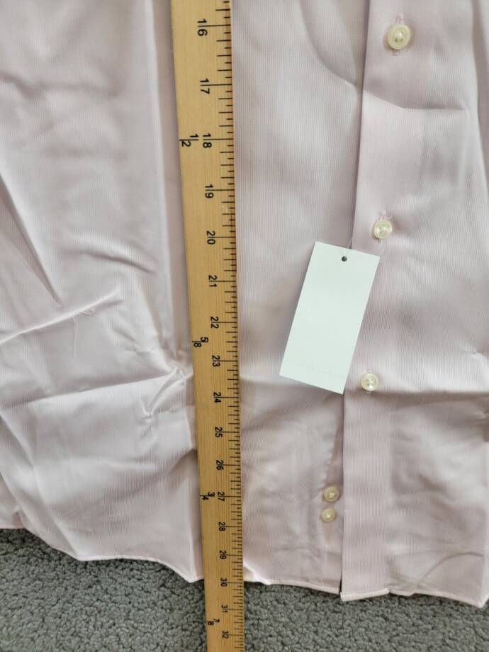 Calvin Klein Steel Plus Regular Fit Modern Pin Cord Dress Shirt Men's 15.5 34-35