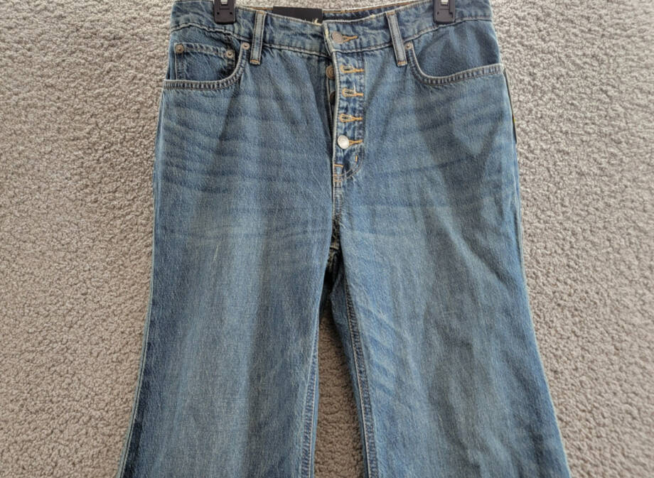 Lauren Ralph Lauren High-Rise Flare Jeans Women's 6 Dusk Indigo Denim Button Fly