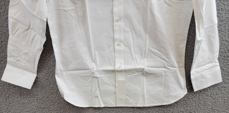 Nick Graham Poplin Dress Shirt Men's White 15.5 32-33 M/R Button Closure L/S