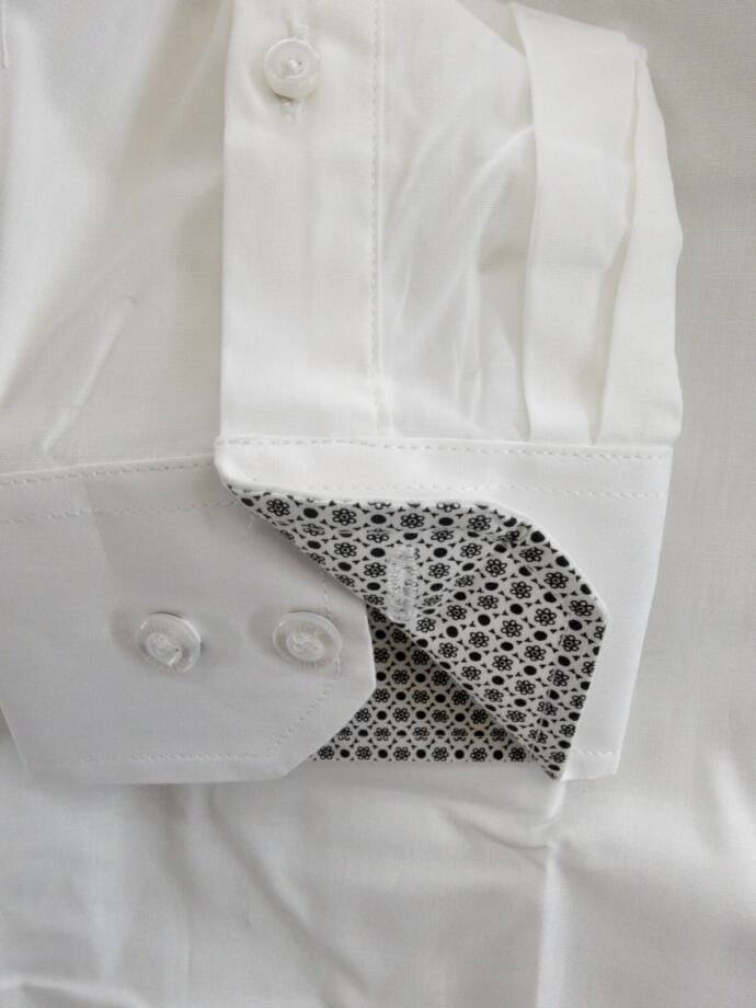 Nick Graham Poplin Dress Shirt Men's White 15.5 32-33 M/R Button Closure L/S