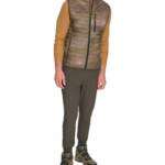 Bass Outdoor Delta Diamond Quilted Packable Puffer Vest Men's XL Olive Combo
