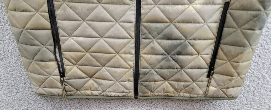 Bass Outdoor Delta Diamond Quilted Packable Puffer Vest Men's XL Olive Combo
