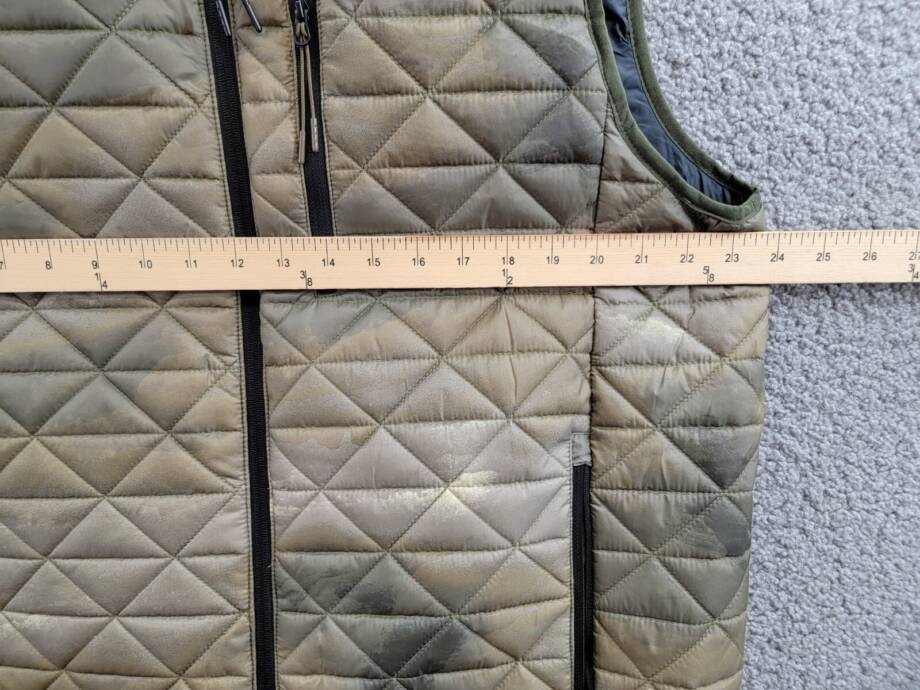 Bass Outdoor Delta Diamond Quilted Packable Puffer Vest Men's XL Olive Combo