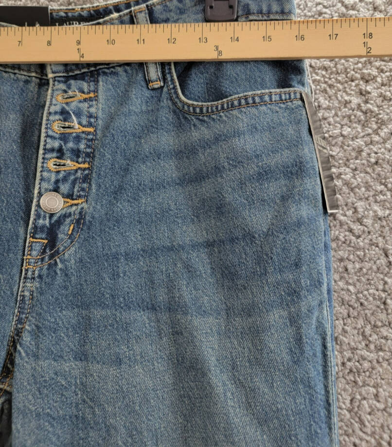 Lauren Ralph Lauren High-Rise Flare Jeans Women's 6 Dusk Indigo Denim Button Fly