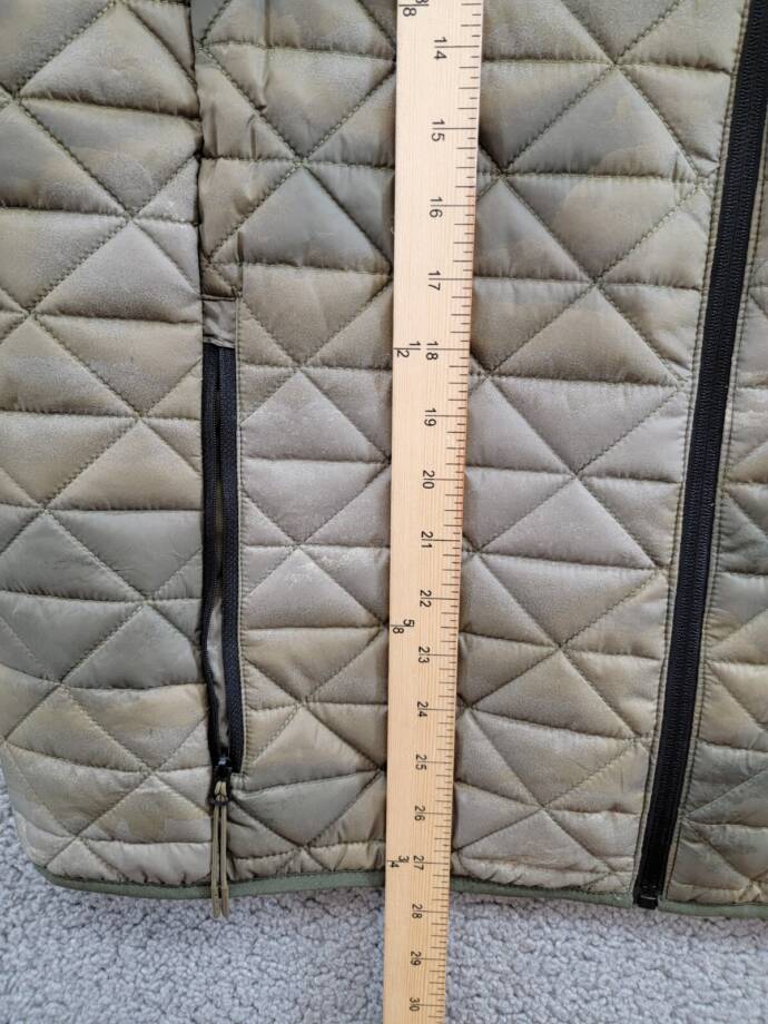Bass Outdoor Delta Diamond Quilted Packable Puffer Vest Men's XL Olive Combo