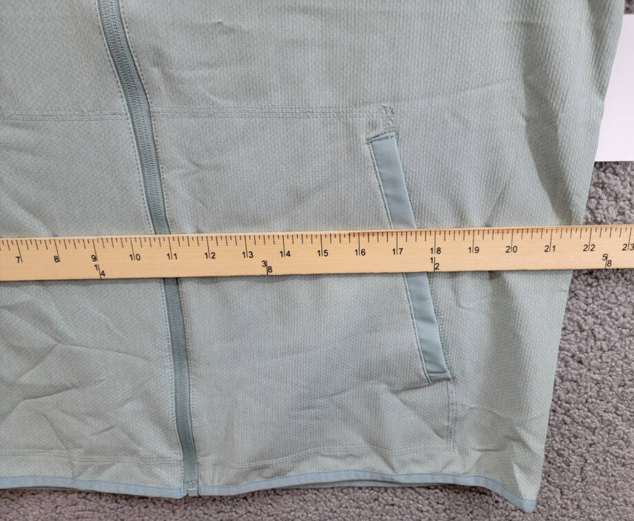 BASS OUTDOOR Trail Jacket Mens L Silver Blue Cationic Mock Neck Full Zip Closure
