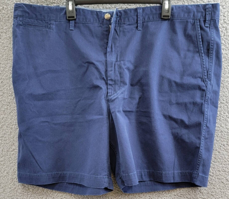Polo Ralph Lauren Big & Tall Classic-Fit Chino Shorts Men's 46B/46G Navy Button~