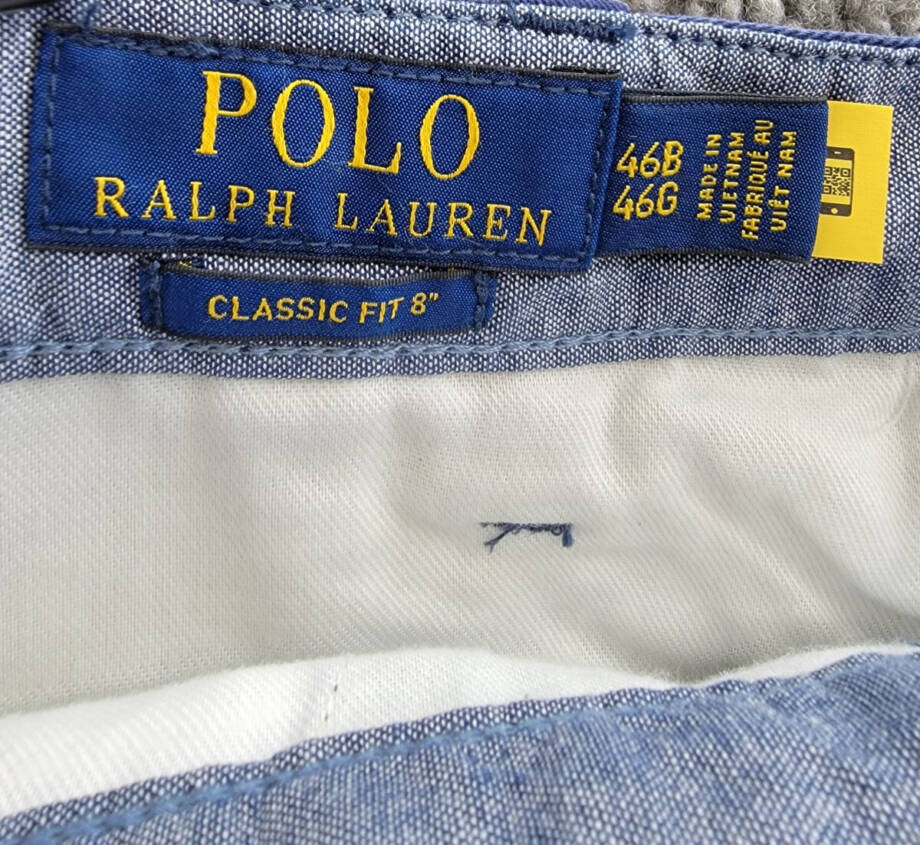 Polo Ralph Lauren Big & Tall Classic-Fit Chino Shorts Men's 46B/46G Navy Button~