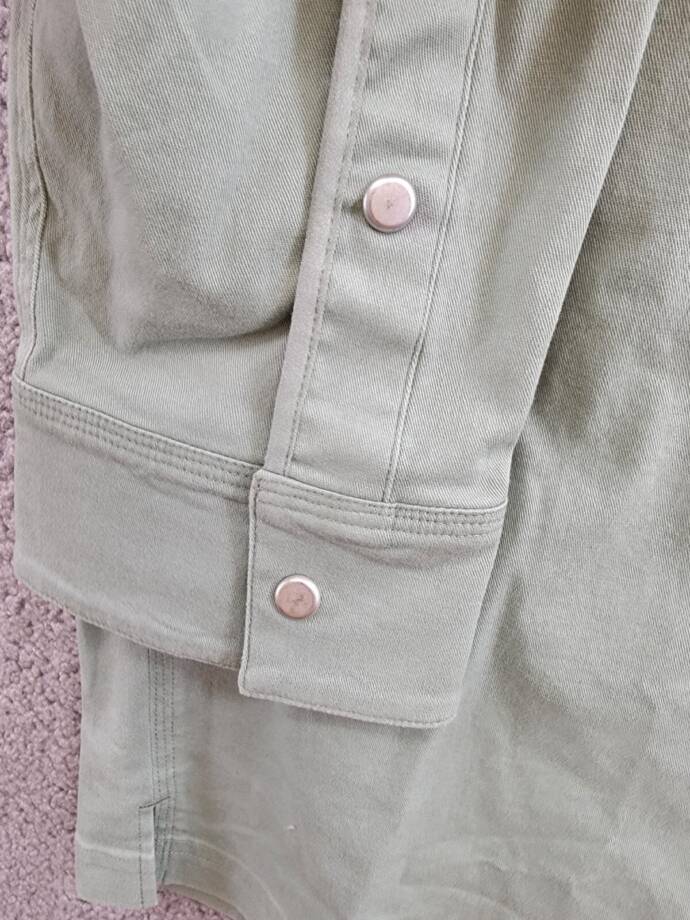 BASS OUTDOOR Relaxed Fit Stretch Worker Shirt Jacket Men's XXL Lily Pad L/S