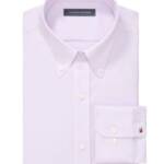 Tommy Hilfiger TH Flex Stretch Pinpoint Oxford Dress Shirt L 32/33 16 Lavender