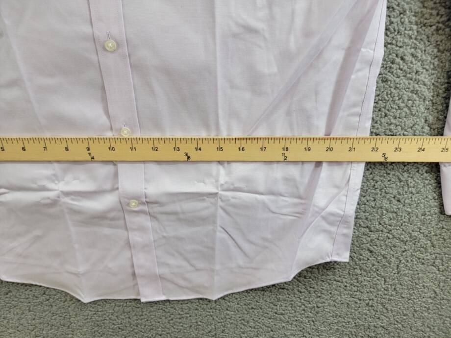 Tommy Hilfiger TH Flex Stretch Pinpoint Oxford Dress Shirt L 32/33 16 Lavender