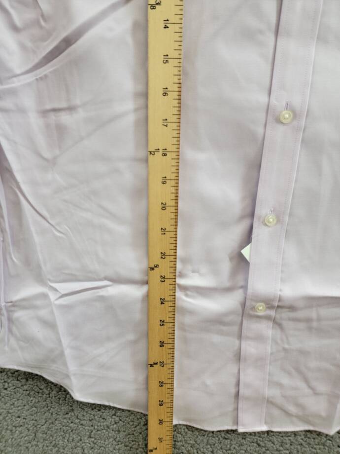 Tommy Hilfiger TH Flex Stretch Pinpoint Oxford Dress Shirt L 32/33 16 Lavender