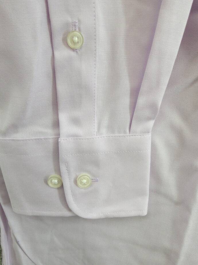 Tommy Hilfiger TH Flex Stretch Pinpoint Oxford Dress Shirt L 32/33 16 Lavender