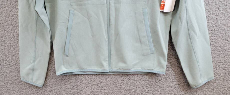 Bass Outdoor Full Zip Trail Jacket Men's S Silver Blue Cationic Long Sleeve