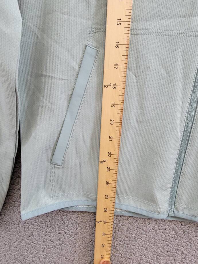 Bass Outdoor Full Zip Trail Jacket Men's S Silver Blue Cationic Long Sleeve