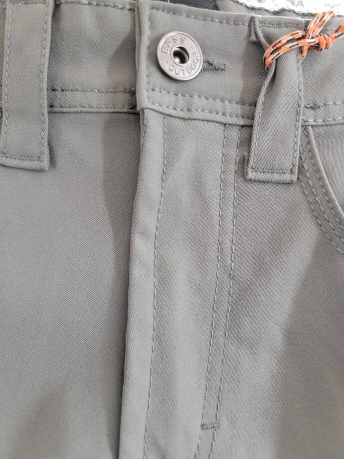 BASS OUTDOOR Essential Tech Cargo Pants Men's 30 Castor Gray Button Zip Closure