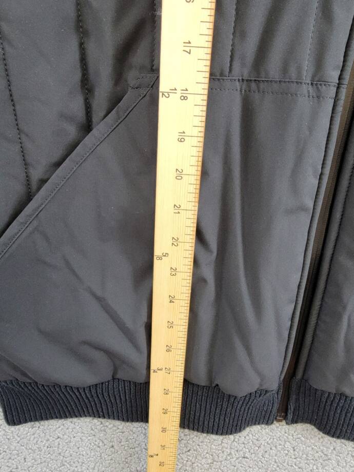 BASS OUTDOOR Mixed Media Zip-Front Hooded Sweater Jacket Men's XXL Black Beauty