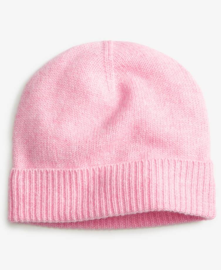 Charter Club 100% Cashmere Cuffed Beanie Women's One Size Bubblegum Heather