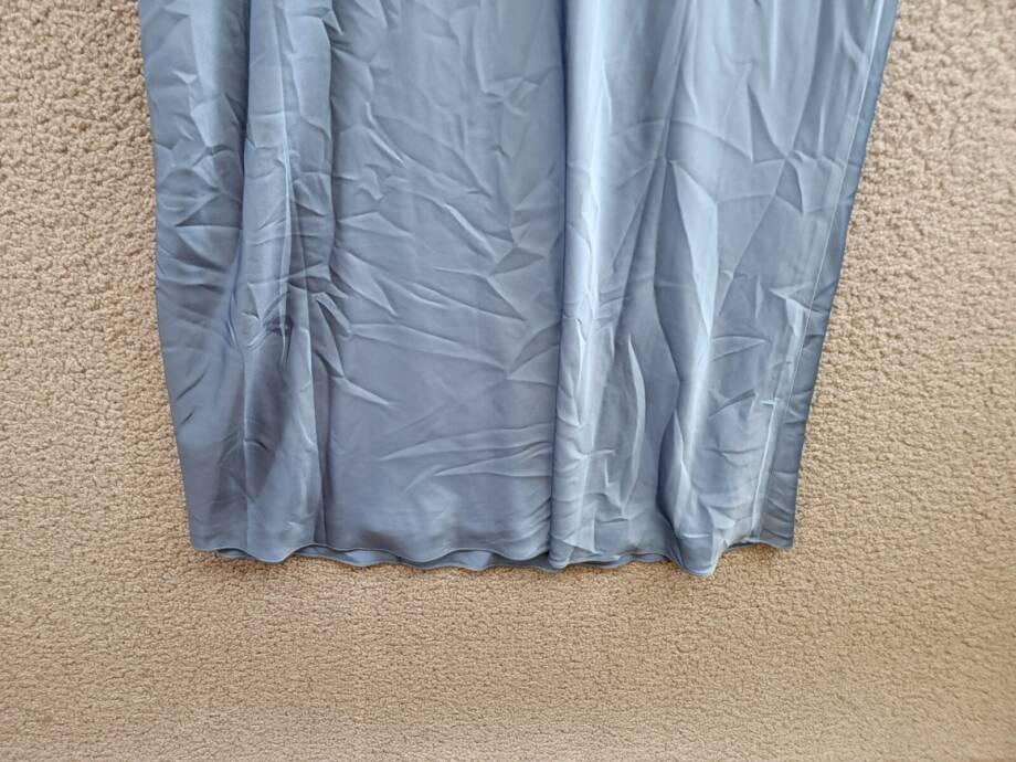 Lauren Ralph Lauren Satin Charmeuse Slip Dress Women's 16 Pale Azure Pullover