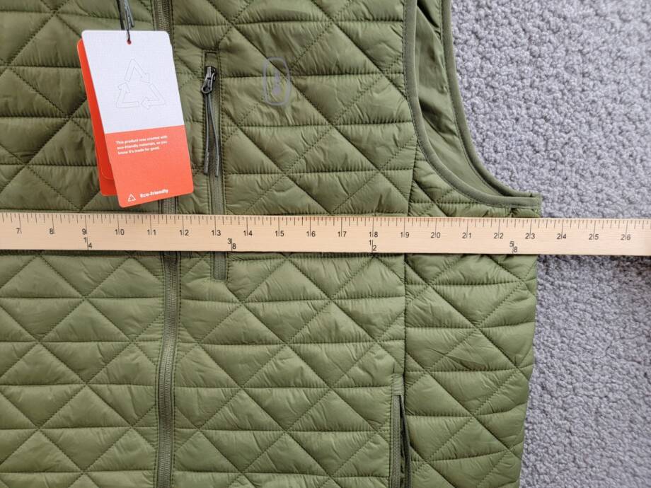 BASS OUTDOOR Delta Diamond Quilted Packable Puffer Vest Men's XL Moss Full Zip