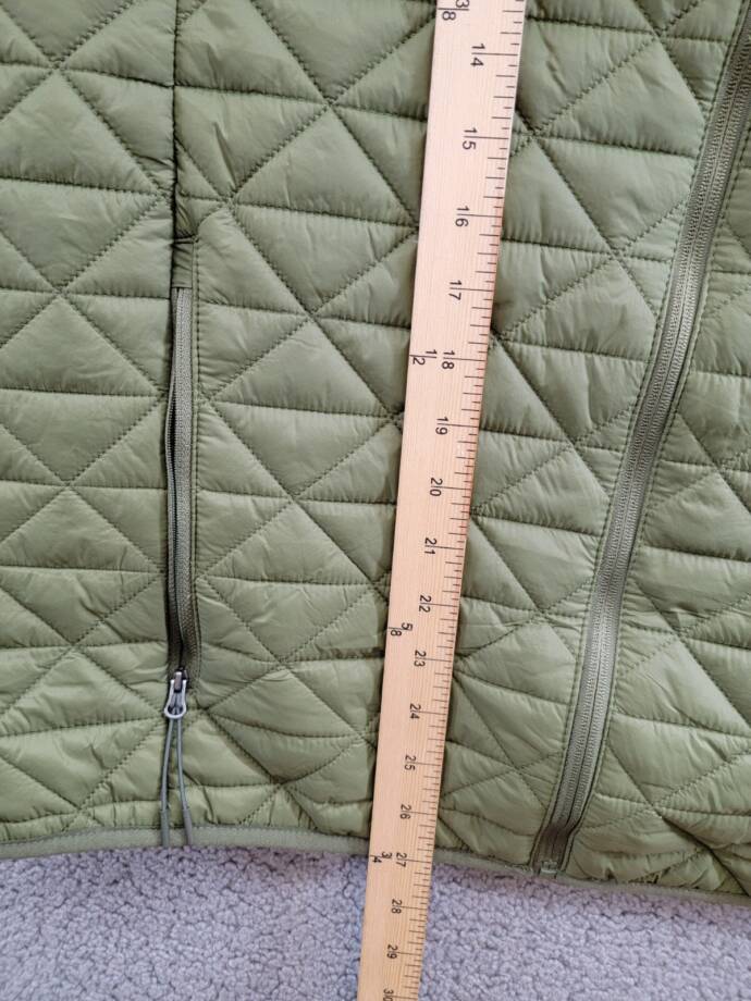 BASS OUTDOOR Delta Diamond Quilted Packable Puffer Vest Men's XL Moss Full Zip