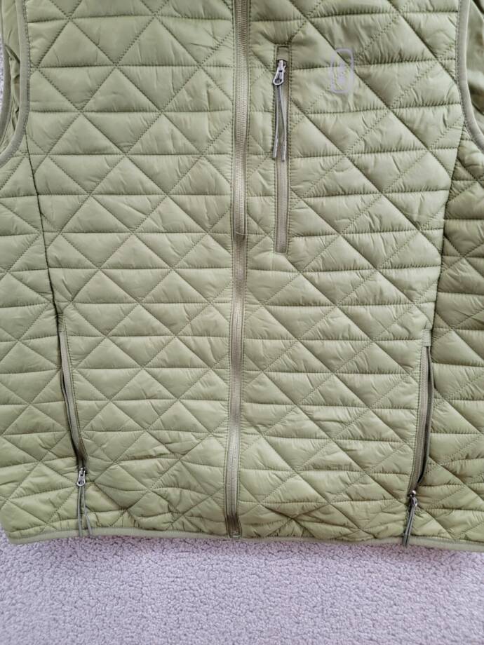 BASS OUTDOOR Delta Diamond Quilted Packable Puffer Vest Men's XL Moss Full Zip