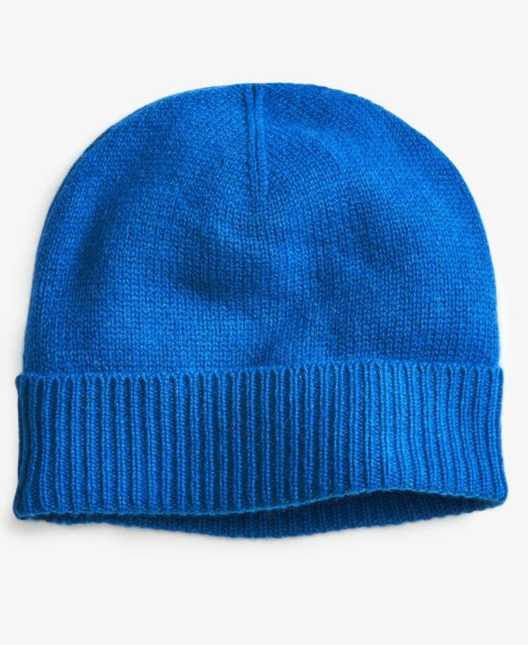 Charter Club 100% Cashmere Cuffed Beanie Women's One Size Bright Marine