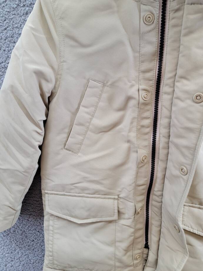 Polo Ralph Lauren Artificial-fur-Trim Down Parka Jacket Big Boys 7 Classic Khaki