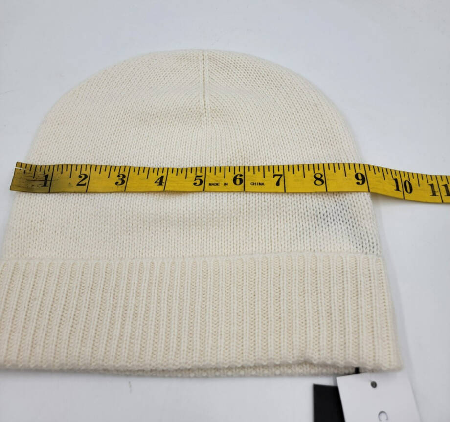 Charter Club 100% Cashmere Cuffed Beanie Women's One Size Vanilla Ice