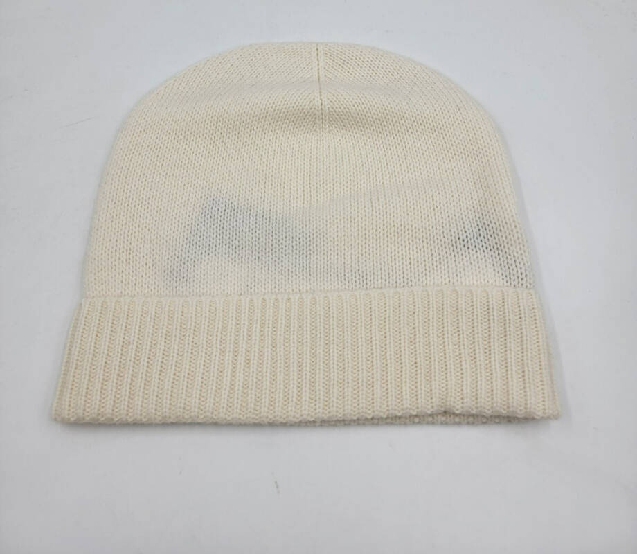 Charter Club 100% Cashmere Cuffed Beanie Women's One Size Vanilla Ice