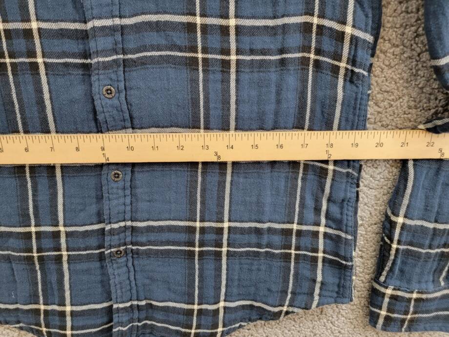 Buffalo David Bitton Sujay Plaid Long Sleeve Shirt Men's S Whale Patch Pocket