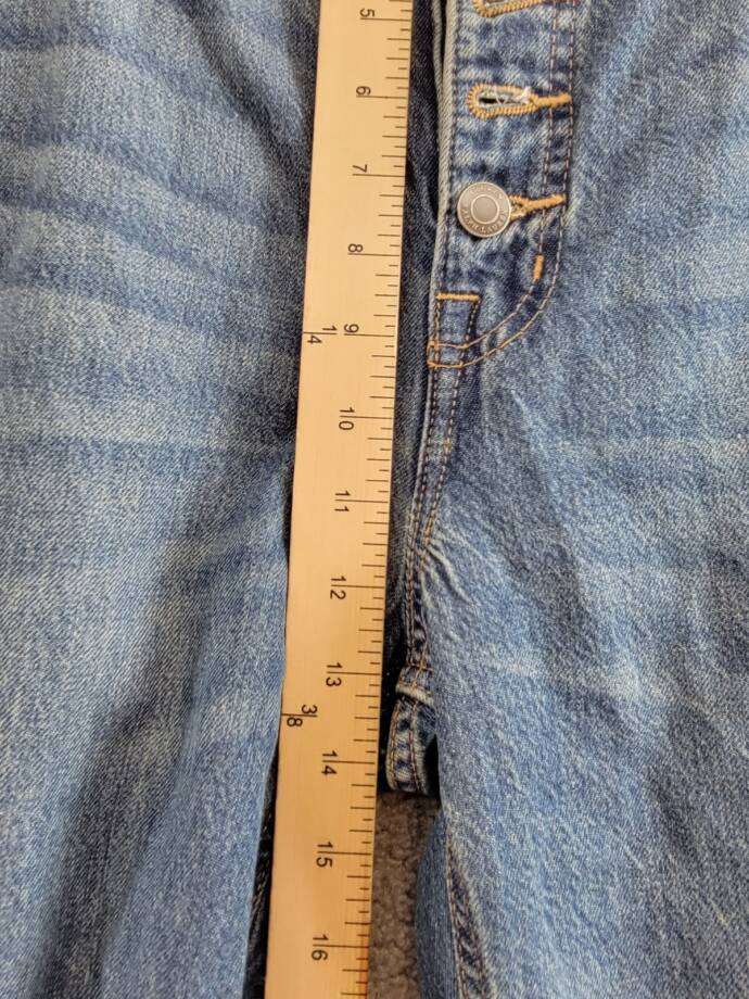 Lauren Ralph Lauren High-Rise Flare Jeans Womens 12 Dusk Indigo Denim Button Fly