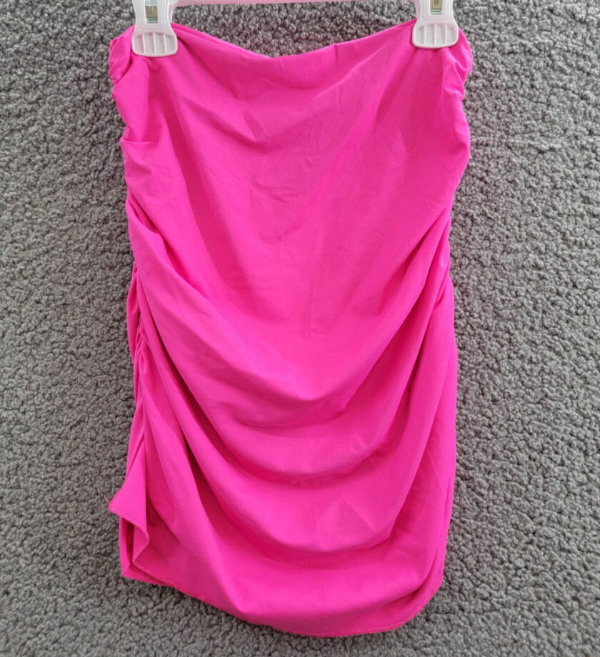BECCA It's A Wrap Convertible Top to Skirt Cover Up Women's S Pink Glow Solid