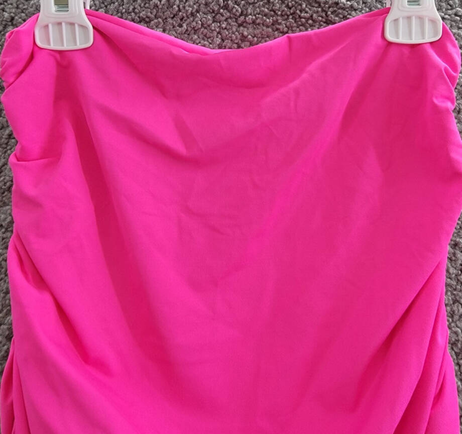 BECCA It's A Wrap Convertible Top to Skirt Cover Up Women's S Pink Glow Solid