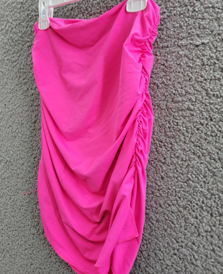 BECCA It's A Wrap Convertible Top to Skirt Cover Up Women's S Pink Glow Solid