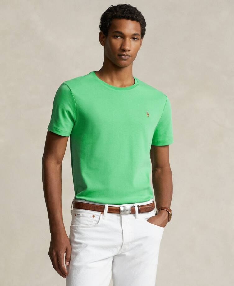 Polo Ralph Lauren Custom Slim Fit T-Shirt Men's XS Green Crewneck Short Sleeve