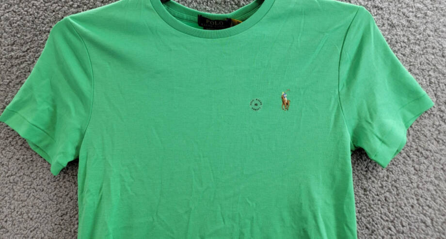 Polo Ralph Lauren Custom Slim Fit T-Shirt Men's XS Green Crewneck Short Sleeve