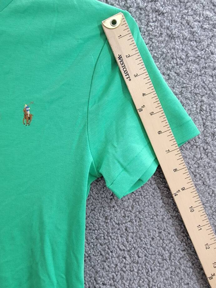 Polo Ralph Lauren Custom Slim Fit T-Shirt Men's XS Green Crewneck Short Sleeve