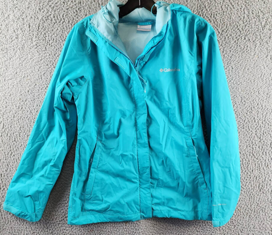 Columbia Omni-Tech™ Arcadia II Rain Jacket Women's XS Teal Full Zip Closure L/S