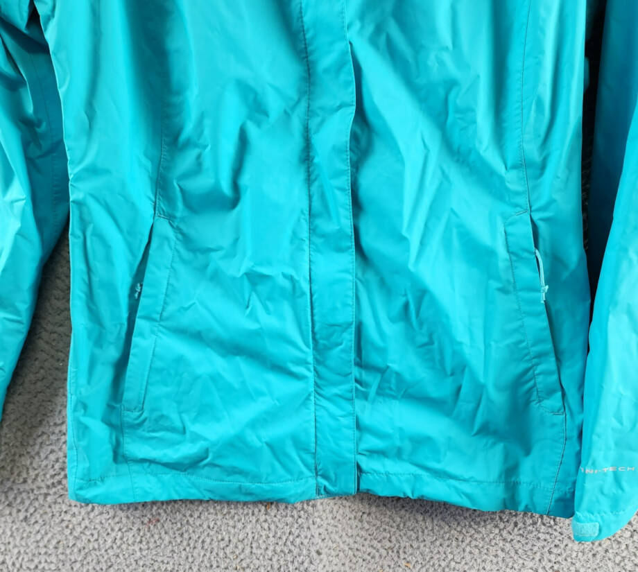 Columbia Omni-Tech™ Arcadia II Rain Jacket Women's XS Teal Full Zip Closure L/S