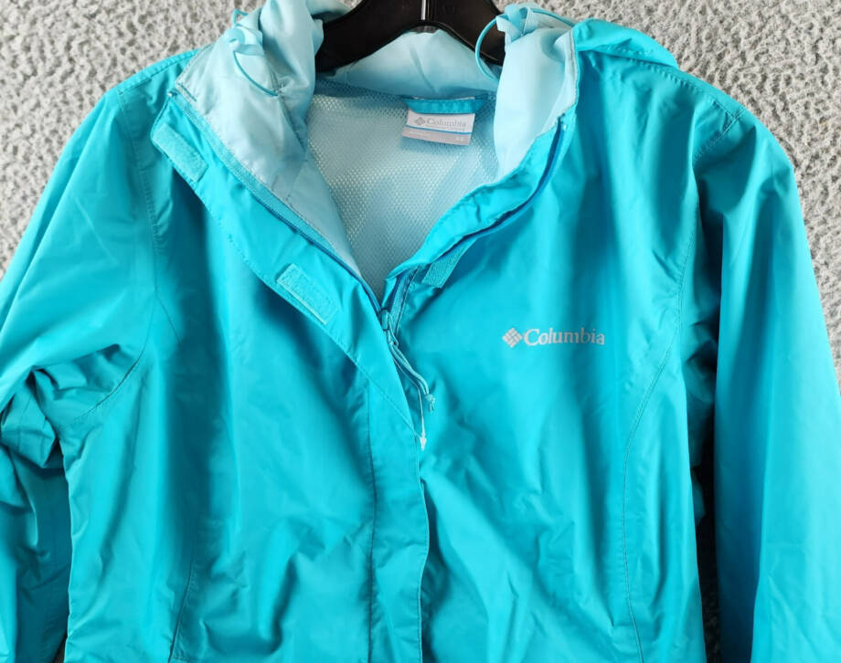 Columbia Omni-Tech™ Arcadia II Rain Jacket Women's XS Teal Full Zip Closure L/S