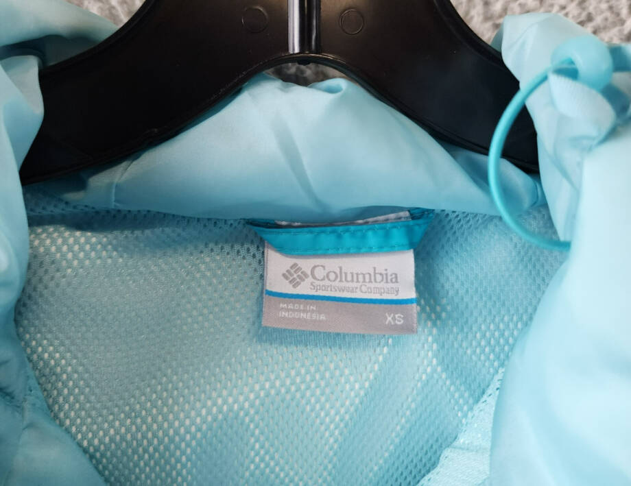 Columbia Omni-Tech™ Arcadia II Rain Jacket Women's XS Teal Full Zip Closure L/S