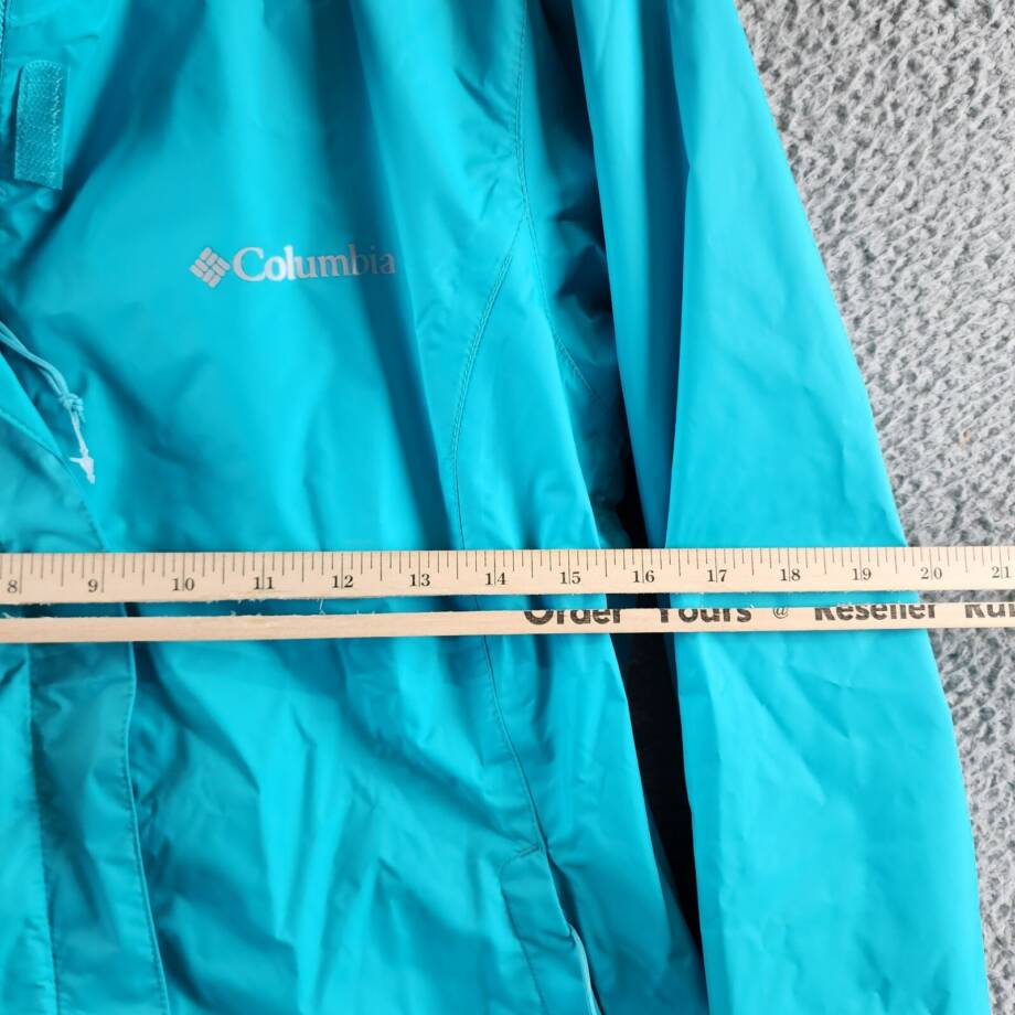 Columbia Omni-Tech™ Arcadia II Rain Jacket Women's XS Teal Full Zip Closure L/S