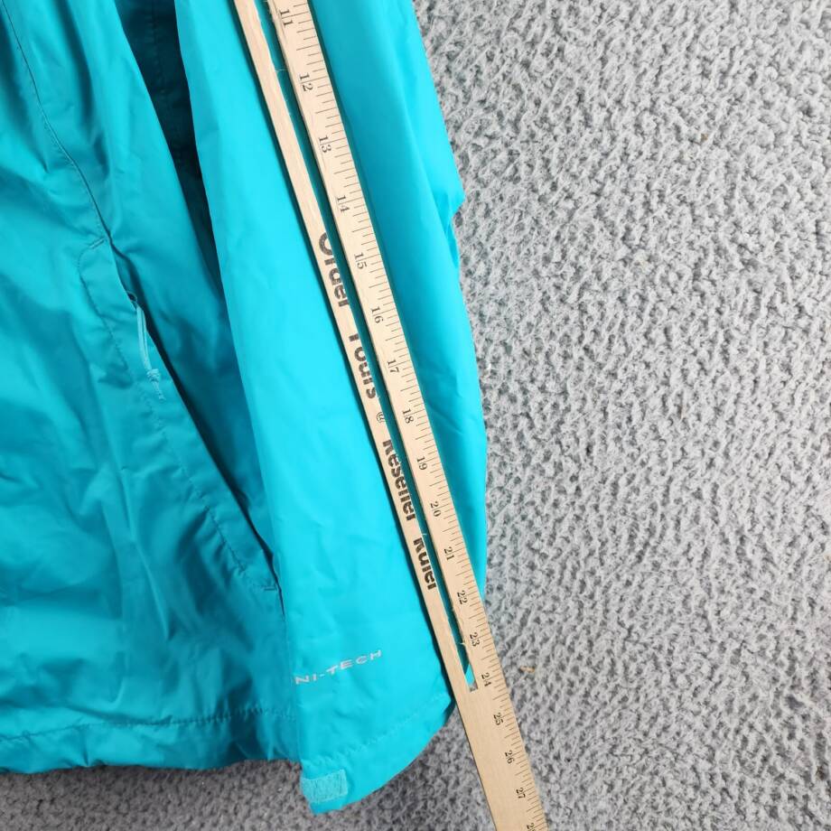 Columbia Omni-Tech™ Arcadia II Rain Jacket Women's XS Teal Full Zip Closure L/S