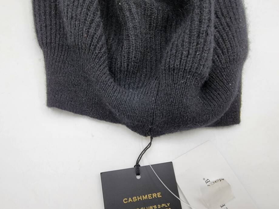 Charter Club Cashmere Knit Beret Women's One Size Classic Black