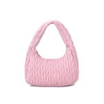 Urban Expressions Helen Quilted Shoulder Bag Women's Light Pink Zipper Closure