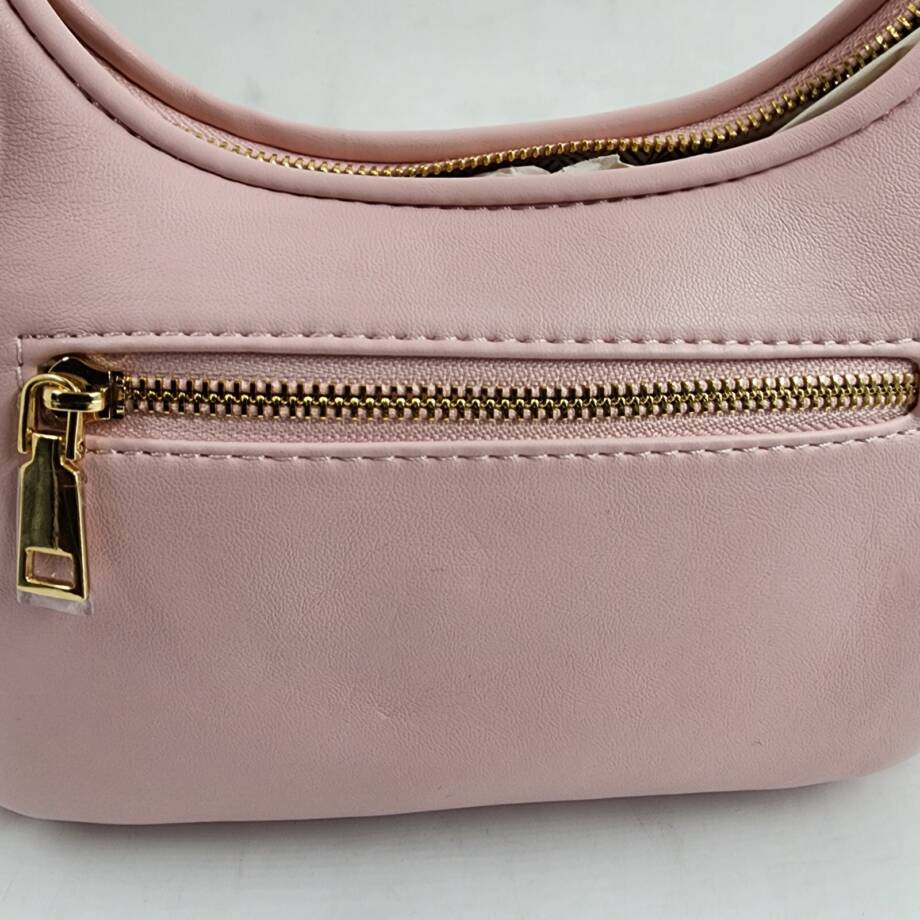 Urban Expressions Helen Quilted Shoulder Bag Women's Light Pink Zipper Closure