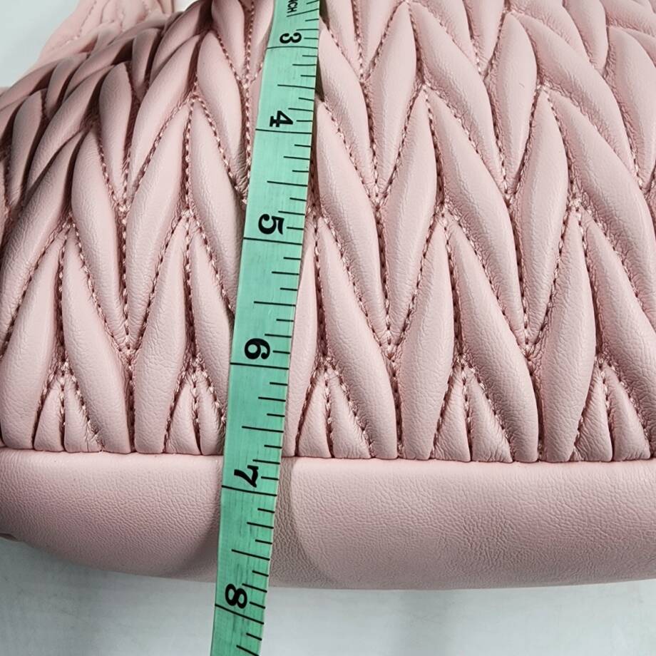 Urban Expressions Helen Quilted Shoulder Bag Women's Light Pink Zipper Closure